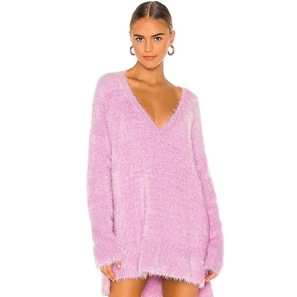 Show Me Your MuMu Sweaters - Show Me Your Mumu Oversized Pink Knit Forever Sweater S